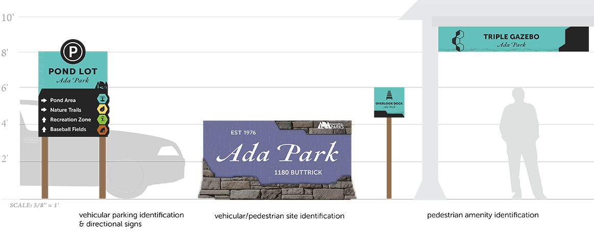 park entry sign